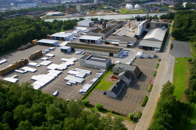 Завод IKO в Бельгии, производство гибкой черепицы